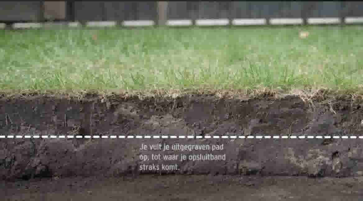 Een fundering voor je klinkerpad maken