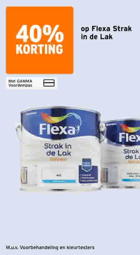40% korting op Flexa Strak in de Lak