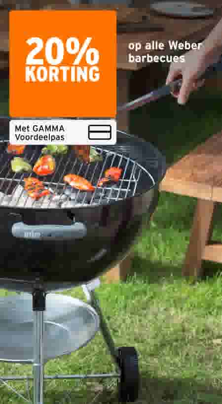 20% korting op alle weber barbecues