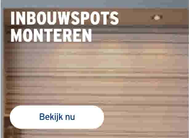  inbouwspots monteren