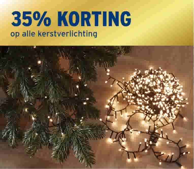 35% korting op alle kerstverlichting
