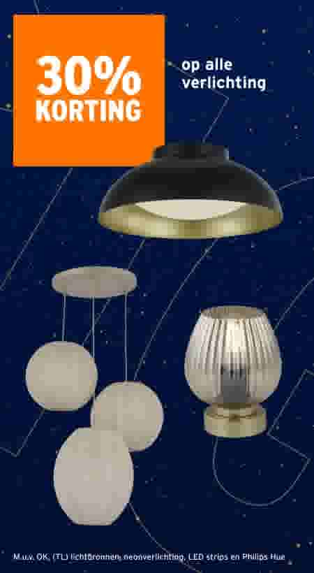 30% korting op alle verlichting