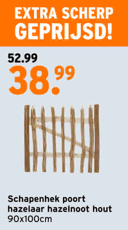 Poort schapenhek hazelnoot