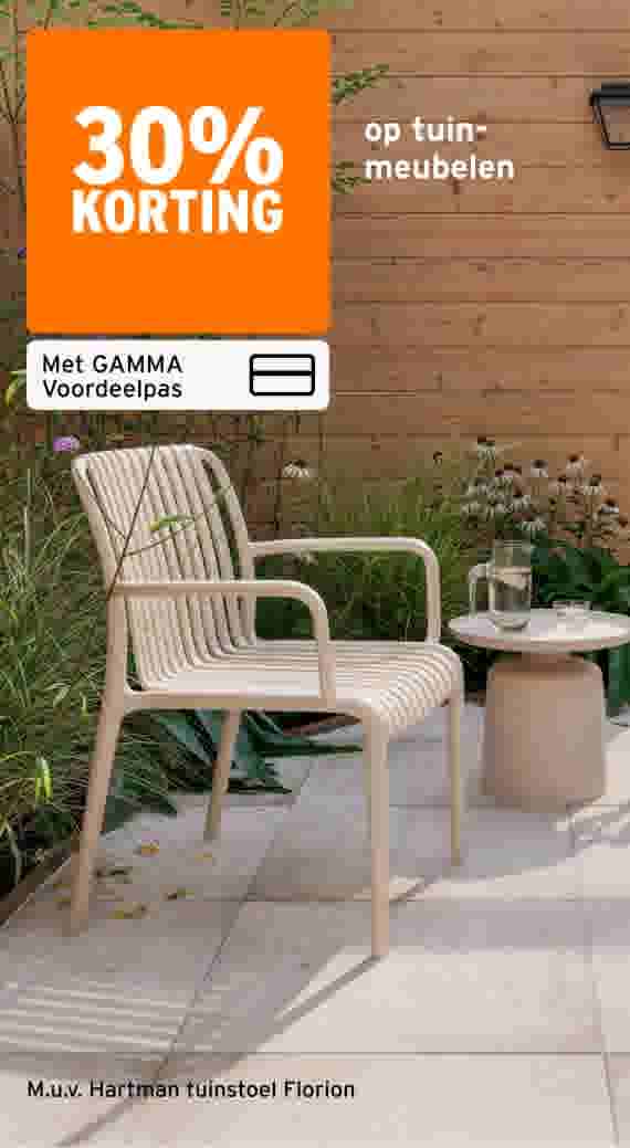 30% korting op tuinmeubelen