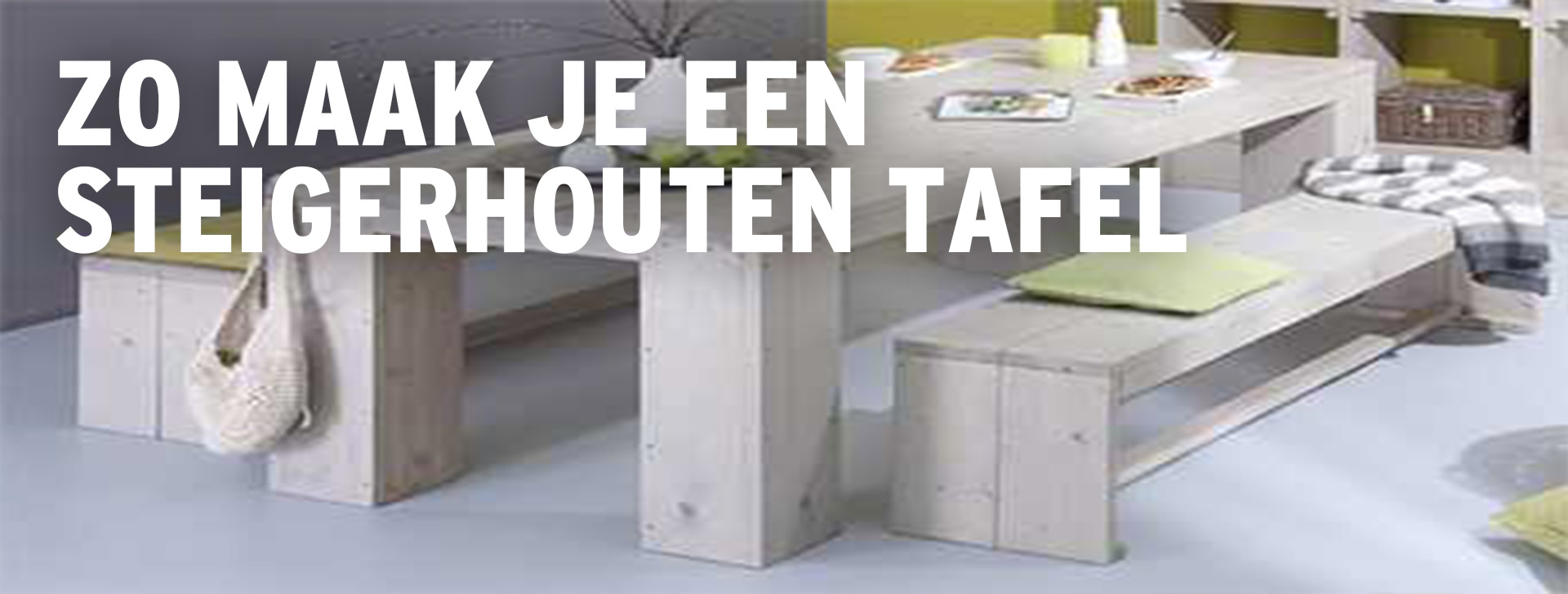 Steigerhouten tafel maken GAMMA