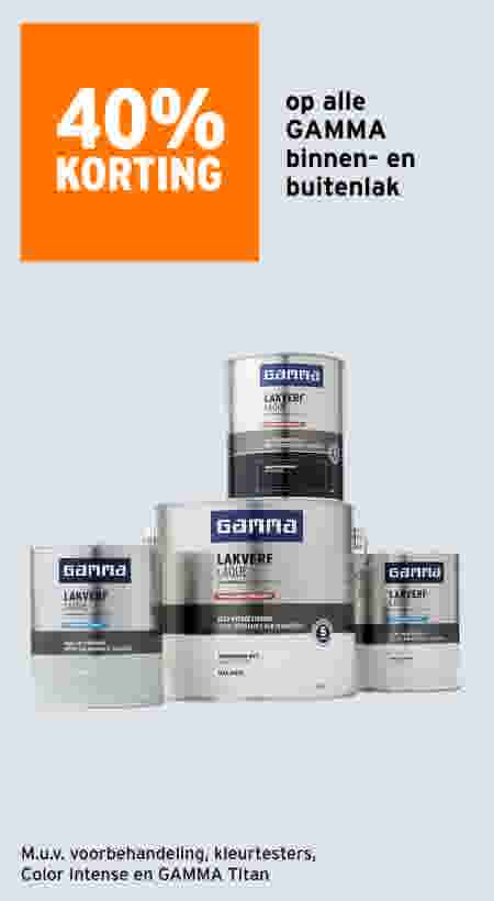 40% korting op GAMMA binnen- en buitenlak