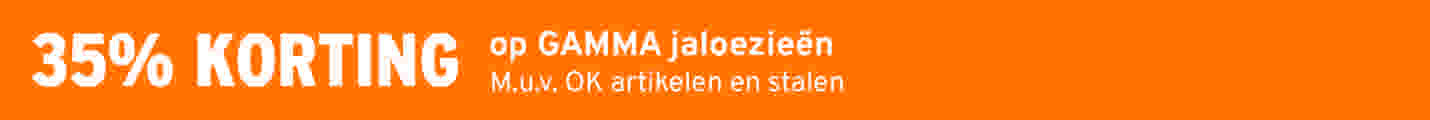 25% korting op GAMMA jaloezieën
