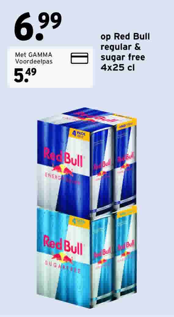 Red Bull regular & sugar free 4x25 cl