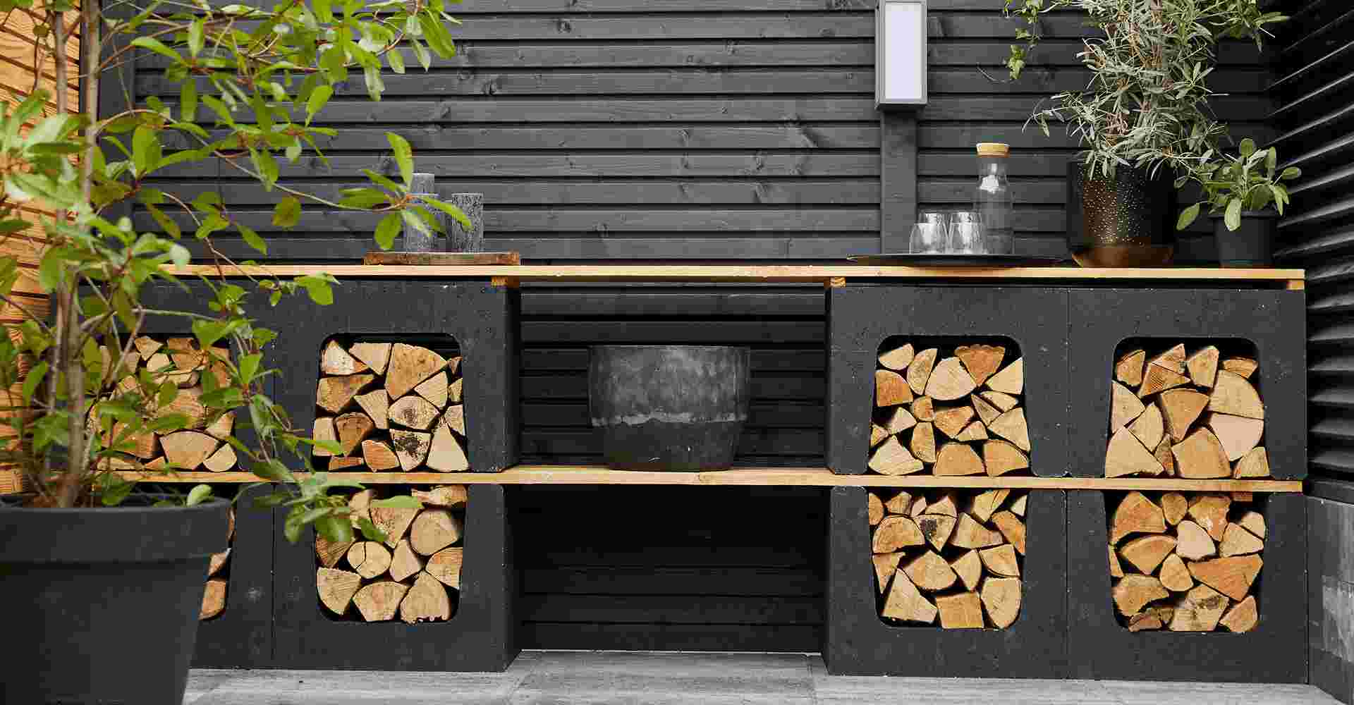 Een sfeerbeeld van een buitenkeuken