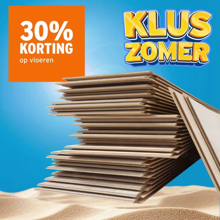30% korting op vloeren