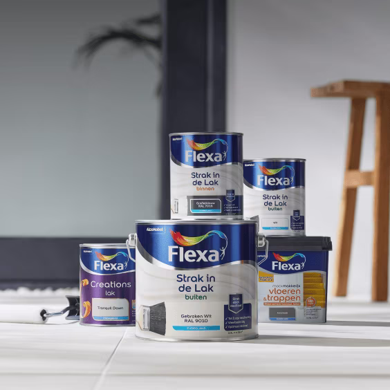 30% korting op alle Flexa lakken ook op mengverf