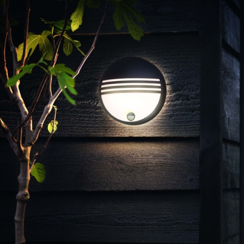 Philips buitenlamp MyGarden June zwart met bewegingssensor