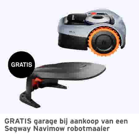 Gratis garage bij aankoop van een Segway Navimow robotmaaier