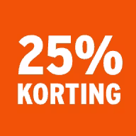 25% korting