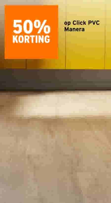50% korting op Click PVC Manera