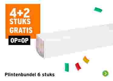 Plintenbundel 4+2 gratis