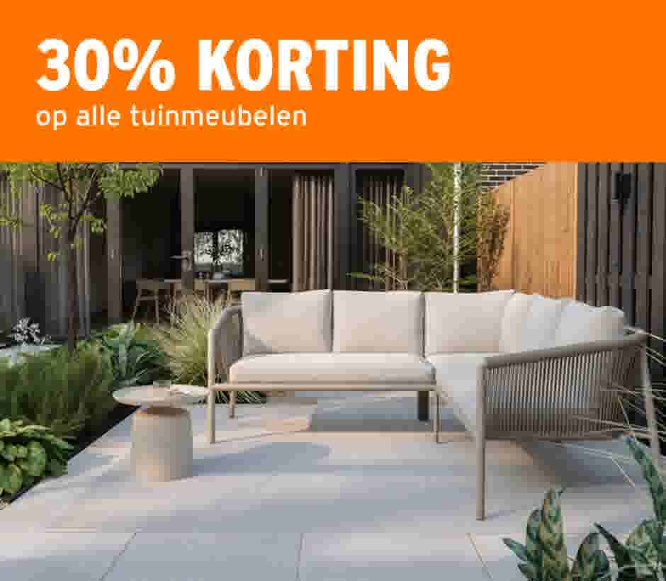 25% korting op alle tuinmeubelen