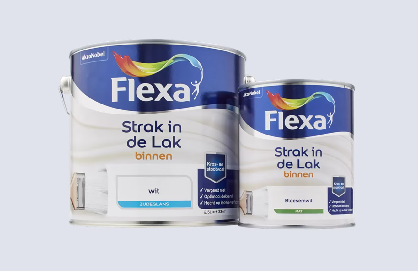 40% korting op Flexa strak in de lak ook op mengverf
