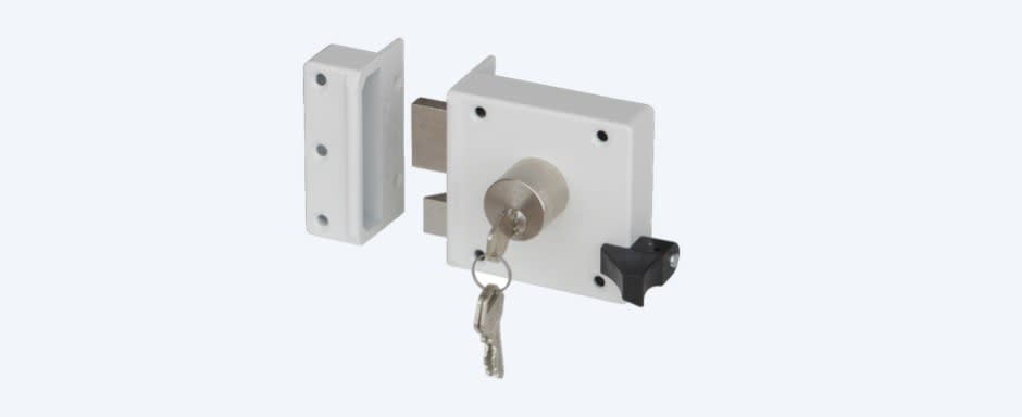 Dag & nachtslot euro cilinder ronde voorplaat wit BULK, 0160.290.5012 | Making strong connections