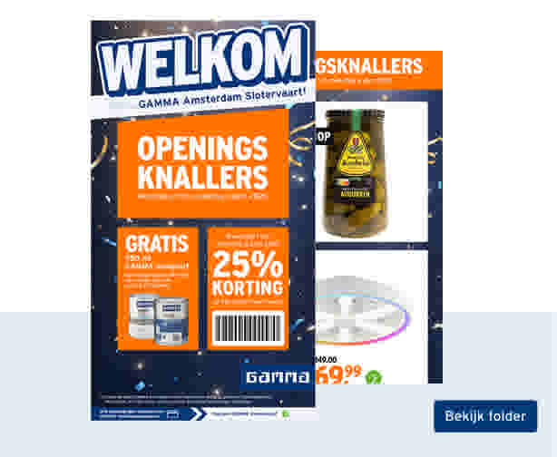 Bekijk de openingsfolder GAMMA Amsterdam Slotervaart