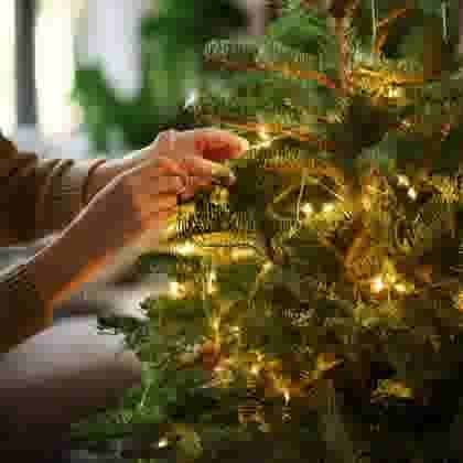 De verlichting ophangen