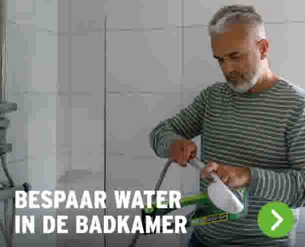 Bespaar water in de badkamer