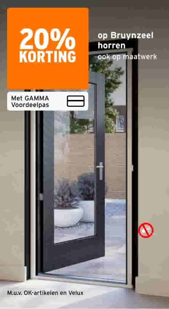 20% korting op Bruynzeel horren