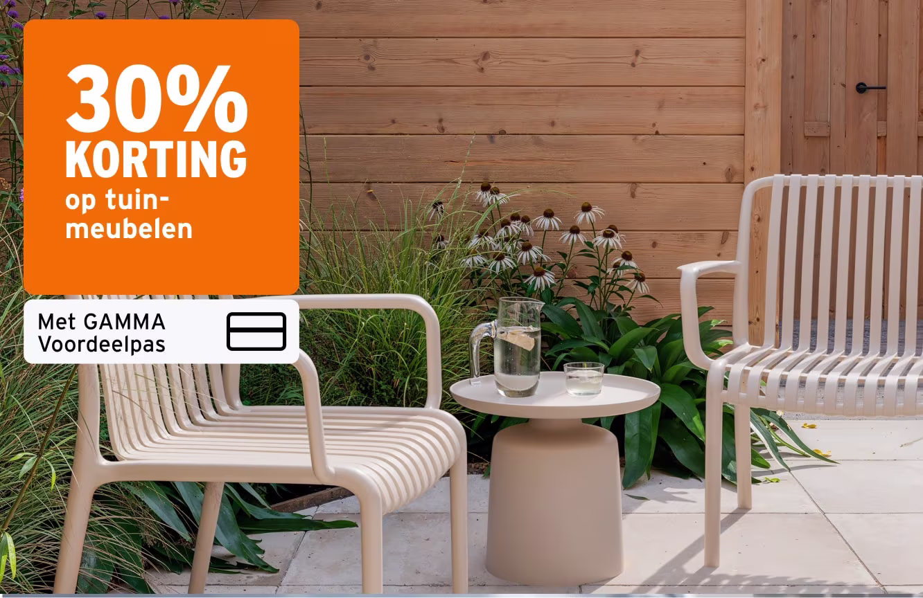 30% korting op tuinmeubelen