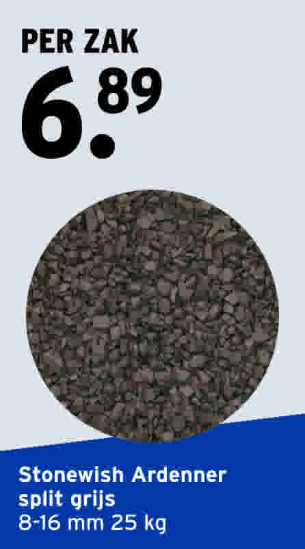 Stonewish Ardenner split grijs 8-16 mm 25 kg 