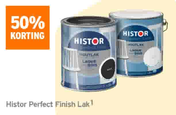 50% korting Histor perfect finish lak