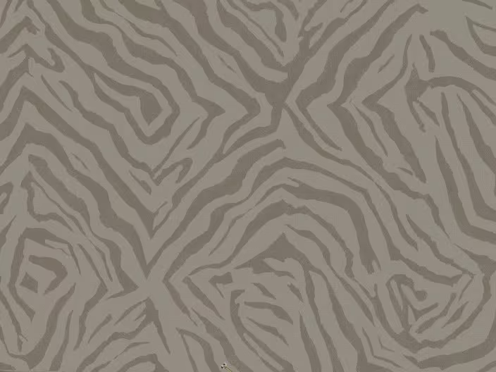 Abstract zebraprint patroon behang in taupe en grijstinten
