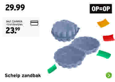 Schelp zandbak