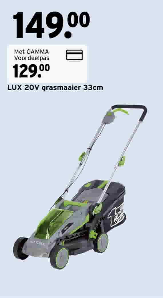 LUX 20V grasmaaier 33cm