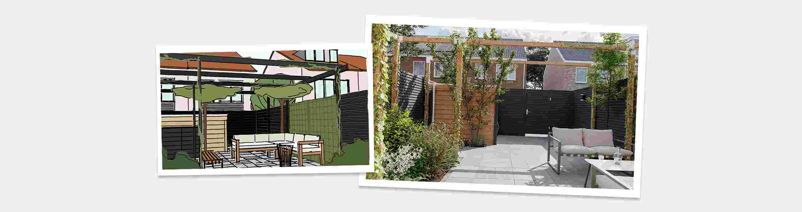 kleine praktische tuin indeling