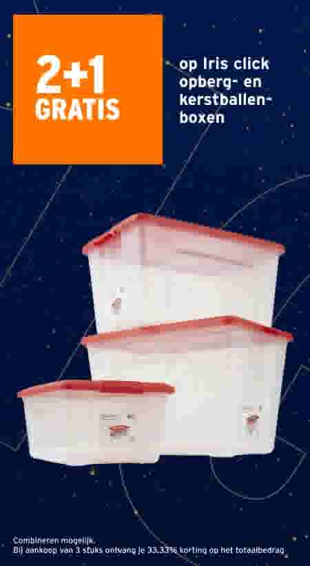 2+1 gratis op Iris Click opberg- en kerstballenboxen