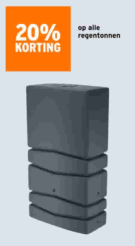 20% korting op alle regentonnen