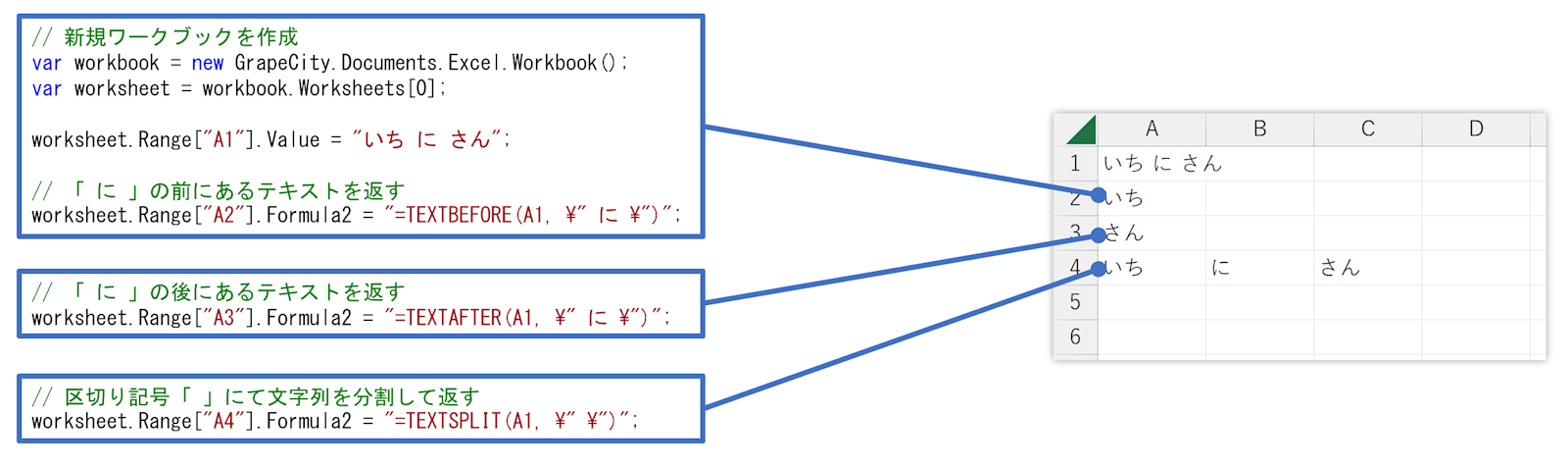 Excelの新規関数(文字列操作関数)