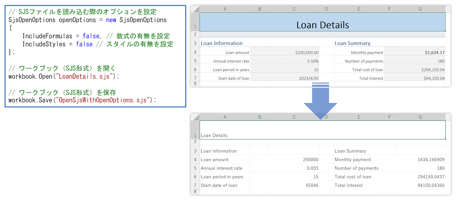 SpreadJSのSJSファイル形式のサポート
