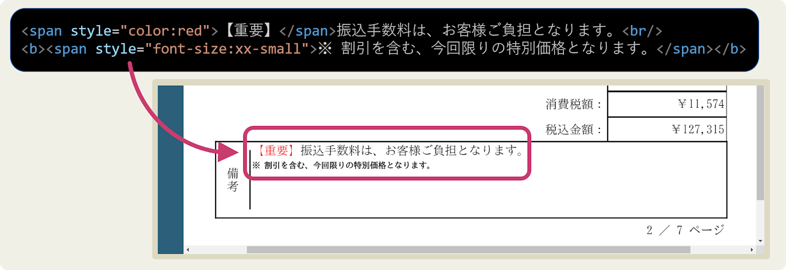 MixedFormatTextコントロール