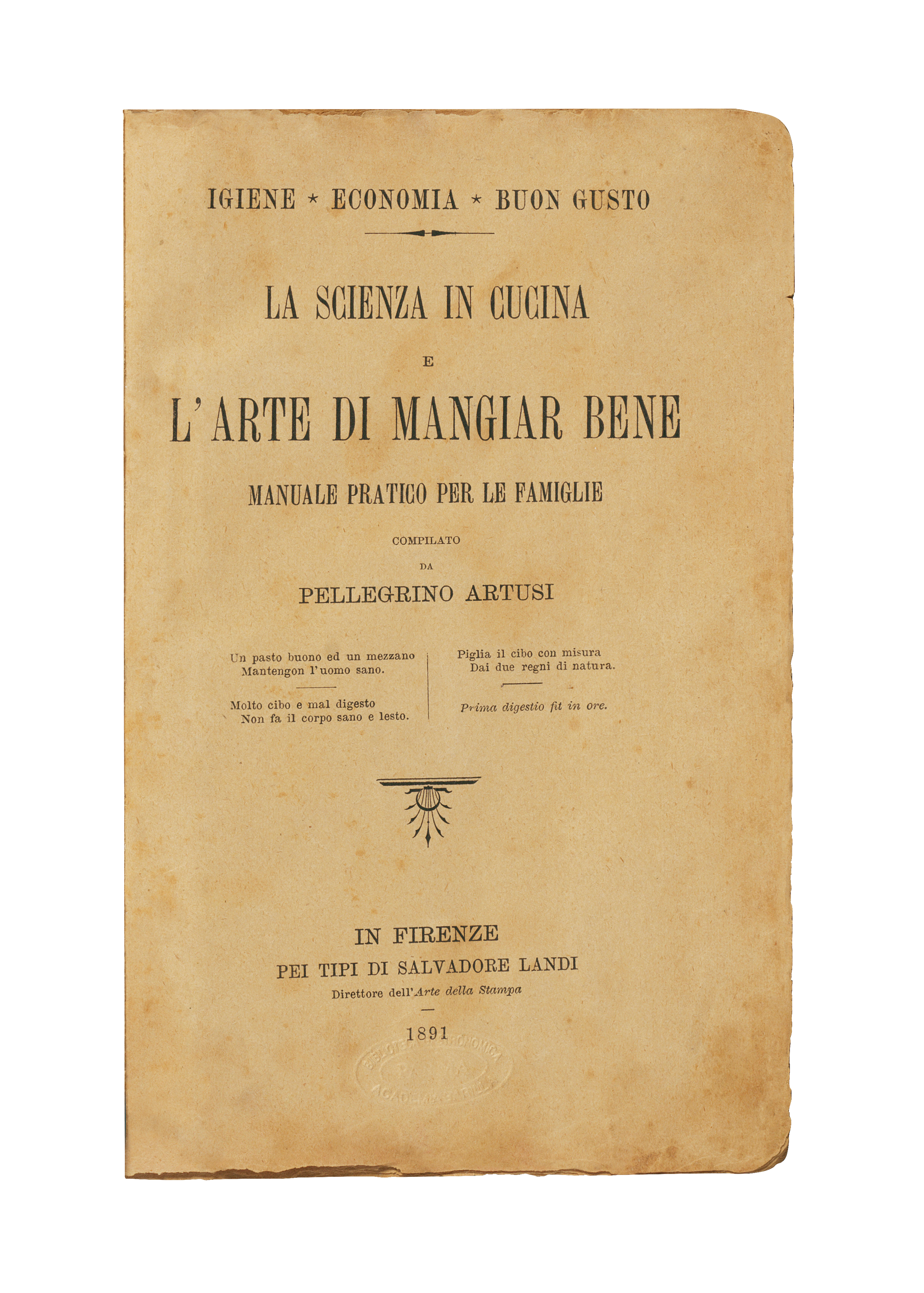 【ペレグリノ・アルトゥージ】Pellegrino Artusi洋書/イタリア料理 Italian Cook Book: Artusi, Pellegrino, Ragusa, Olga