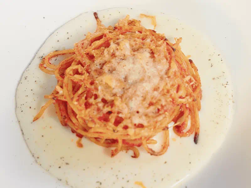 Tomato Spaghetti nests on Taleggio sauce | Barilla | Barilla
