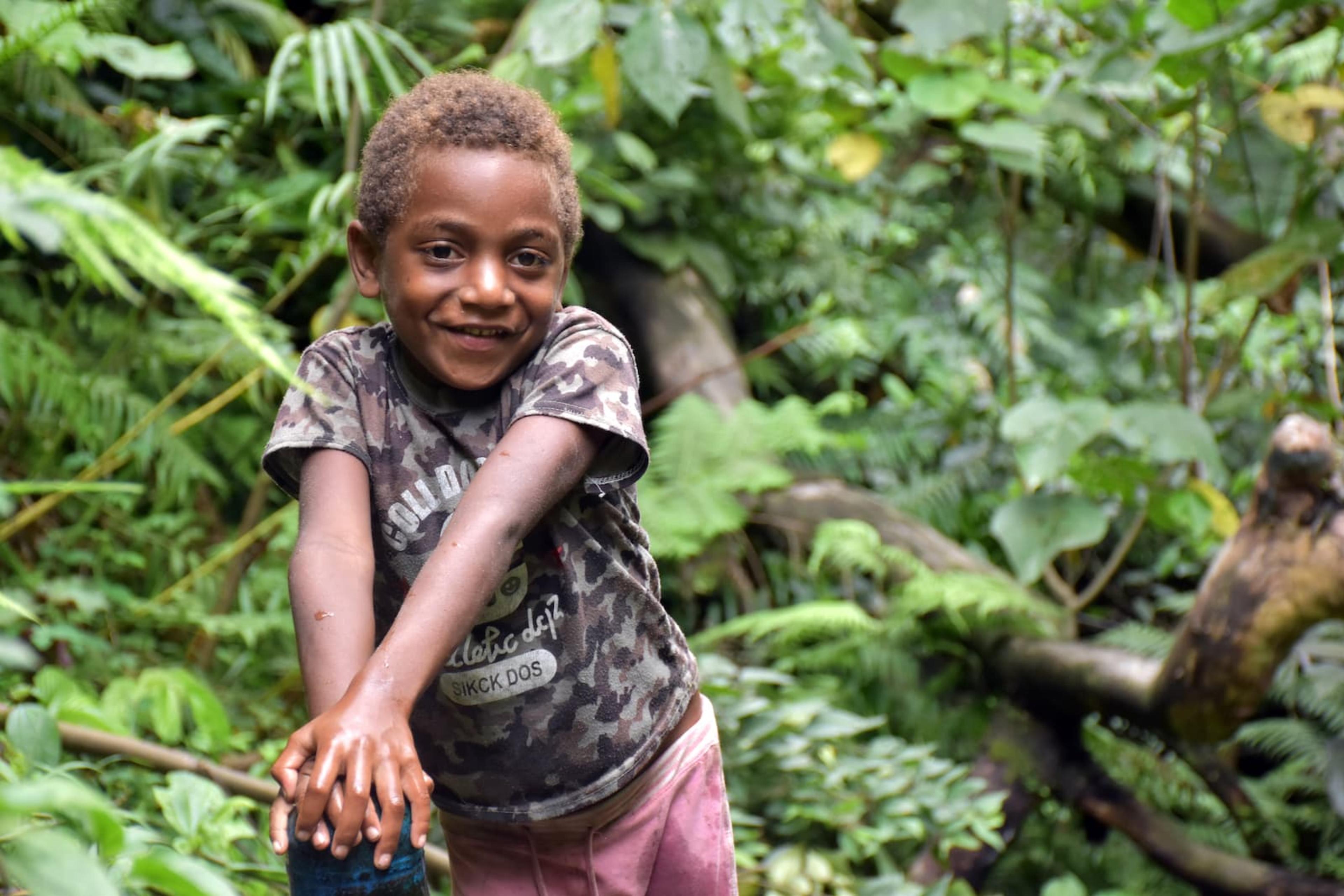 Mark, age 6 in Laounaoula, Vanuatu