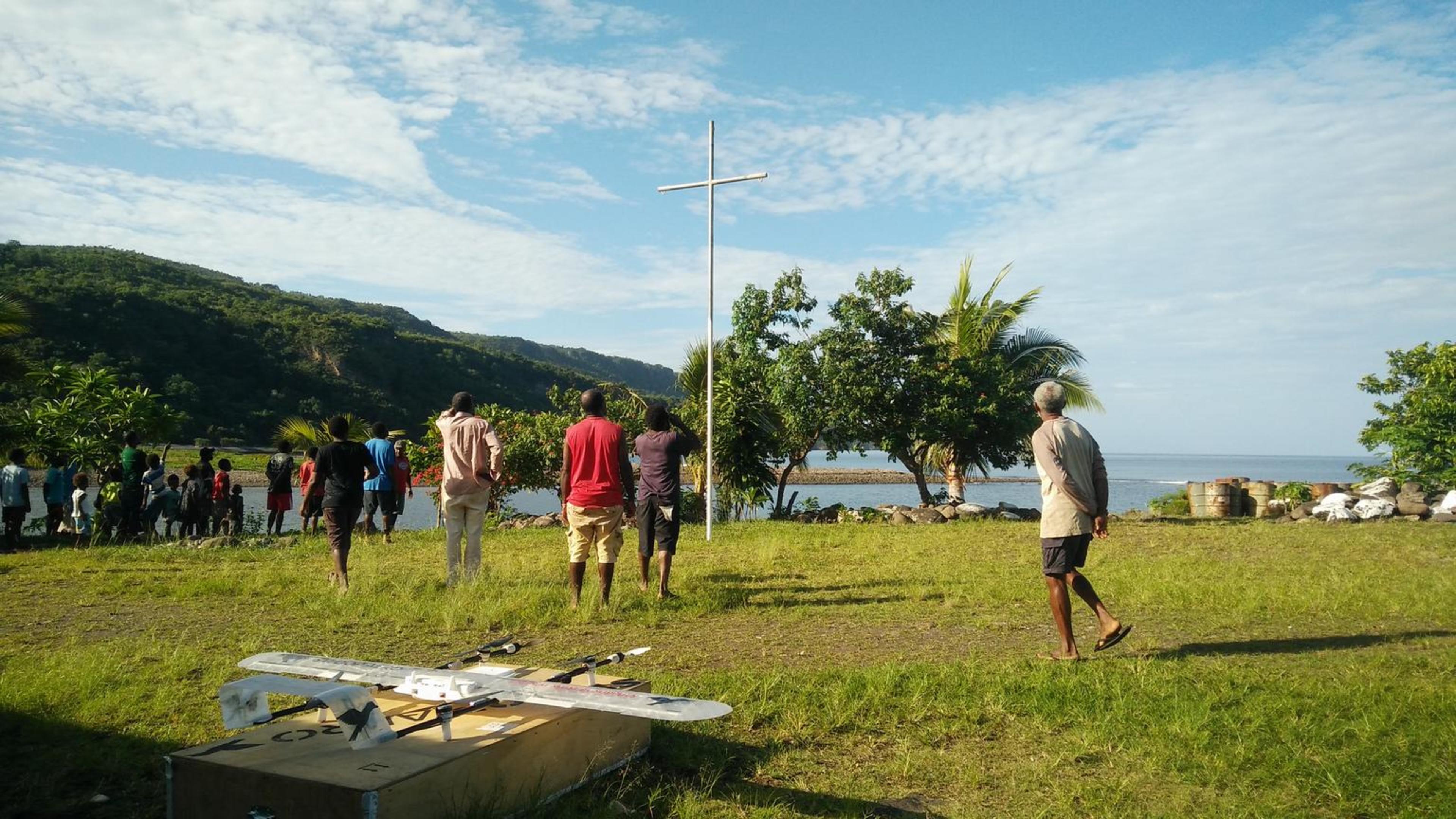 Drone delivers vaccines in Vanuatu