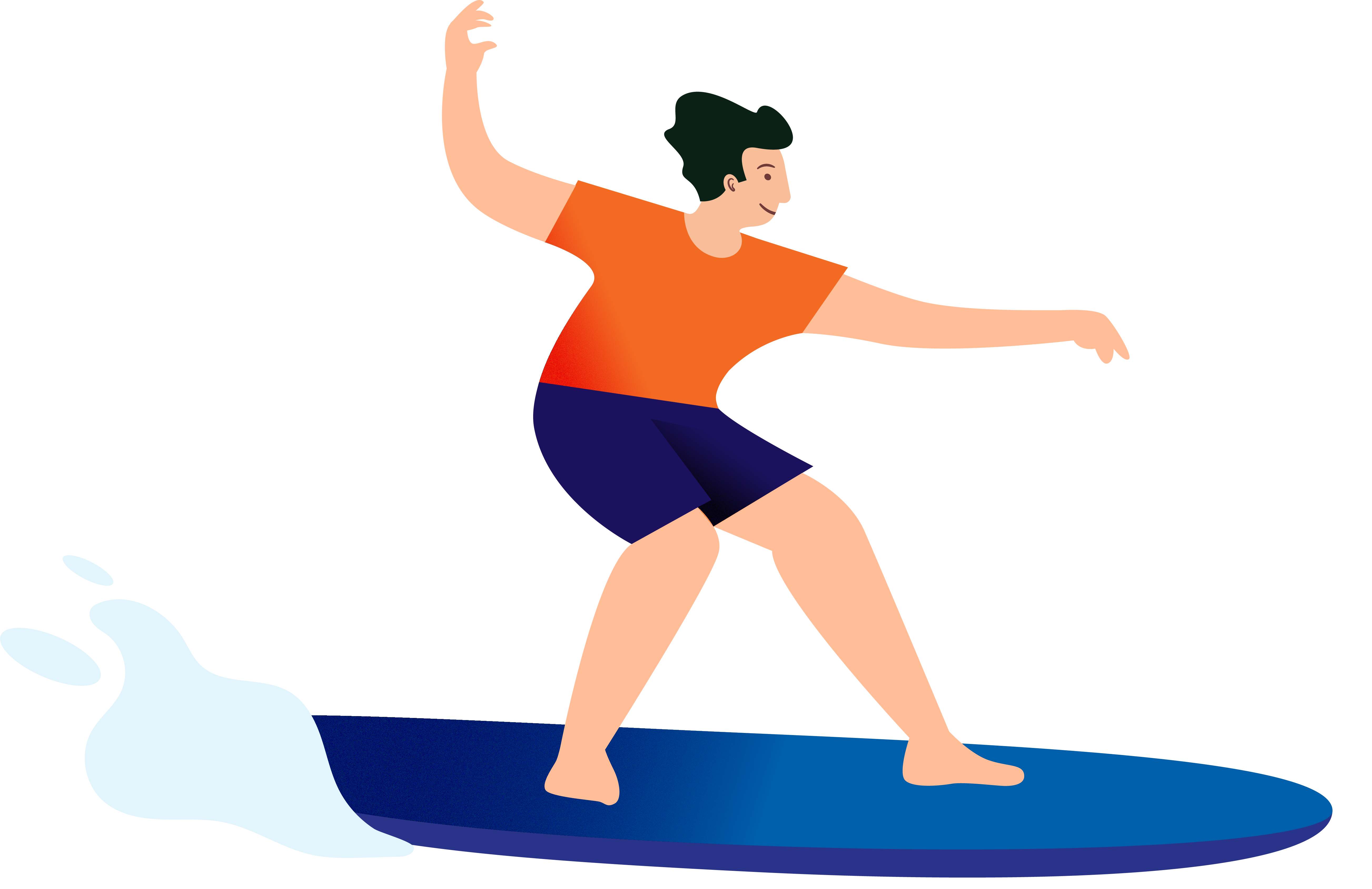 Illustration - TUI Customer Male Surf