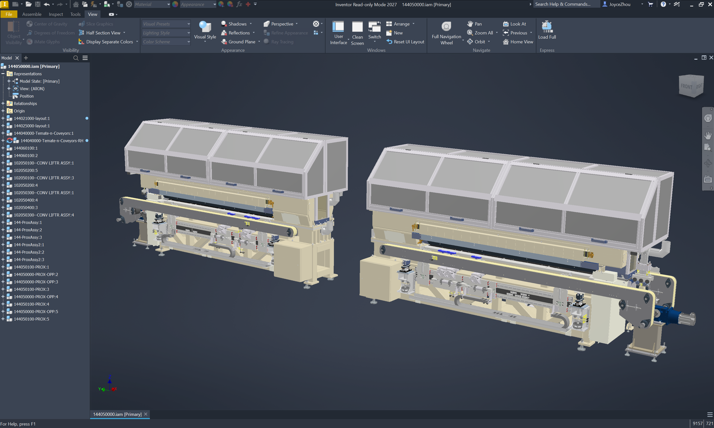 Visualizzazione dei dati di Inventor 2027