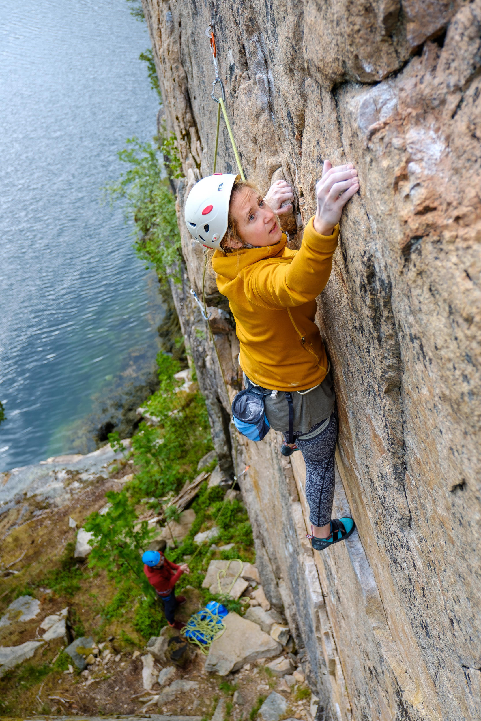 Climbing in Snillfjord, Norway