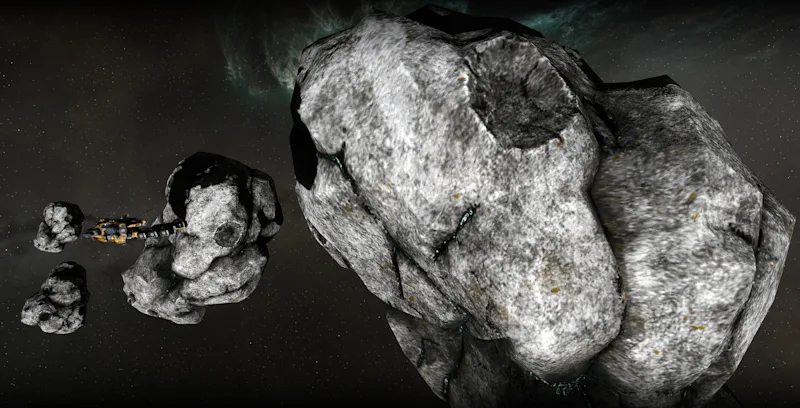 2 asteroids size
