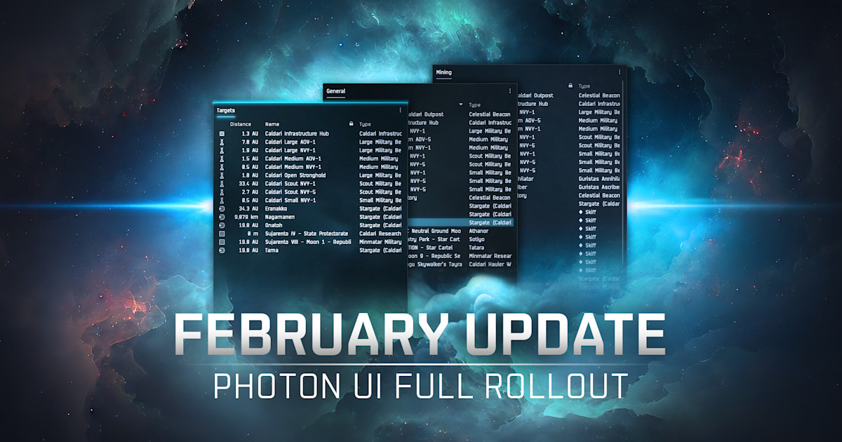 February Update - Photon UI Full Rollout | EVE Online