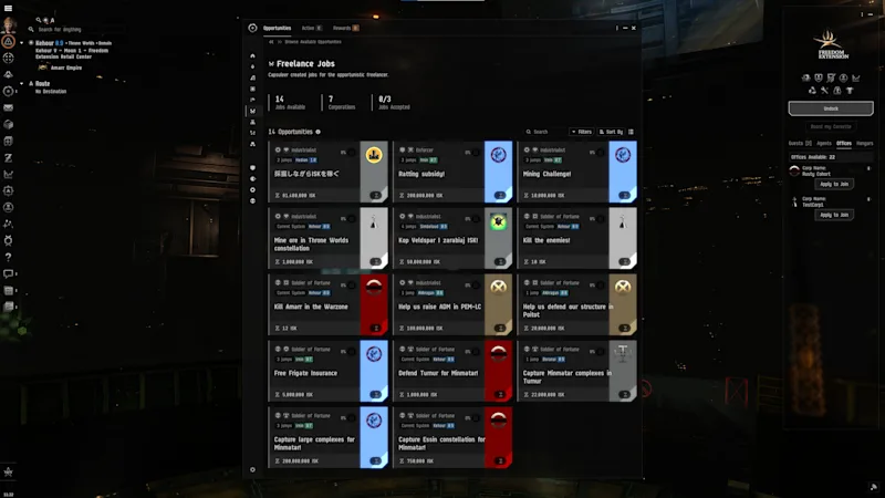 Freelance jobs - Corp window