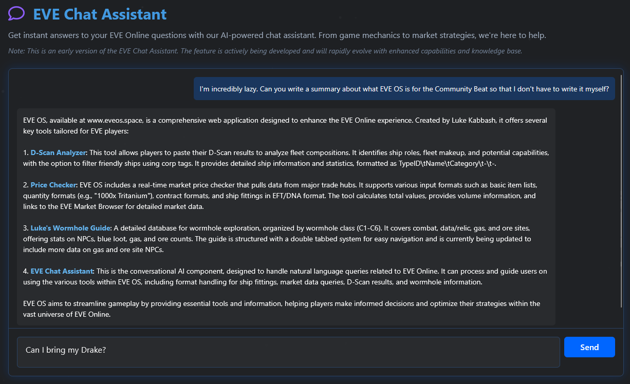 eve os chatbot